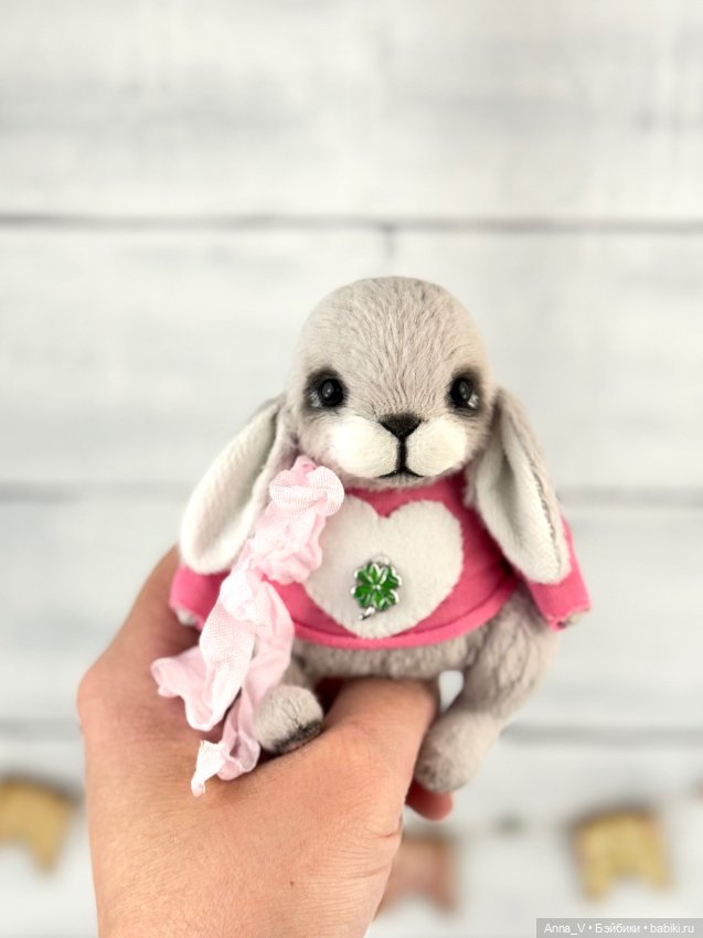 Тедди зайка Лили — Авторские мишки Тедди и друзья: фото (фото 2)