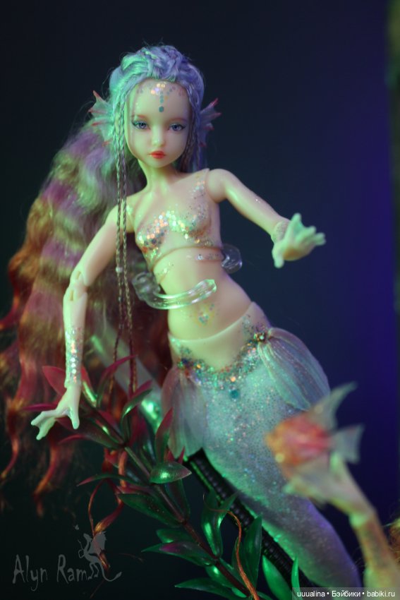 Русалочки в аквариуме. ООАК моего авторства