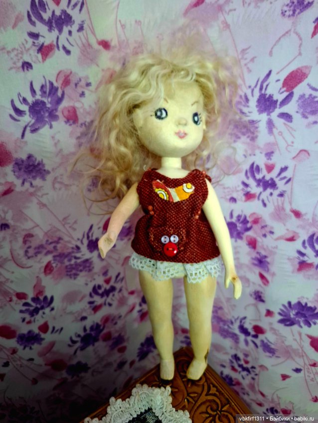 Весеннее рождение.Настена,куколка из дерева (фото 2)