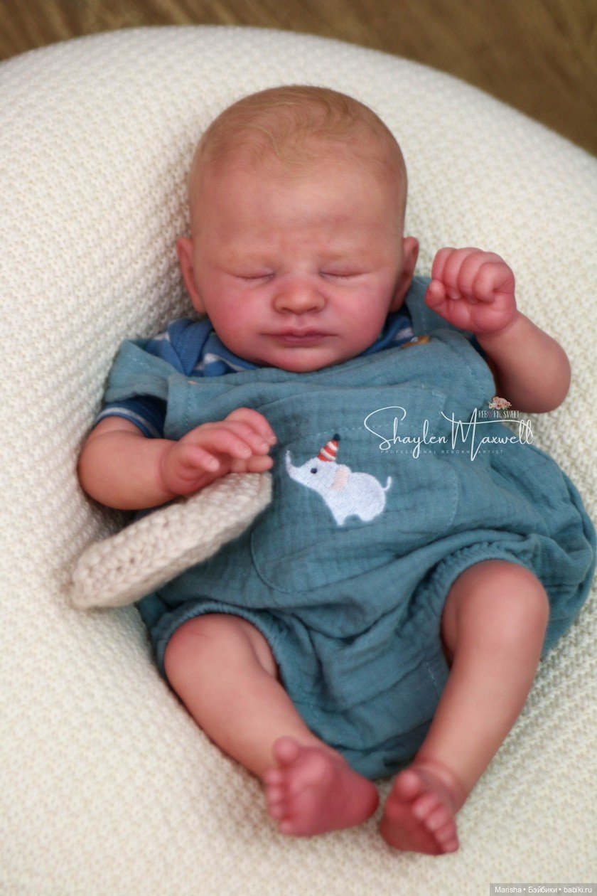 Нежность в каждом штрихе: Спящая Zahli (молд Laura Tuzio Ross) от Shaylen Maxwell (фото 3)