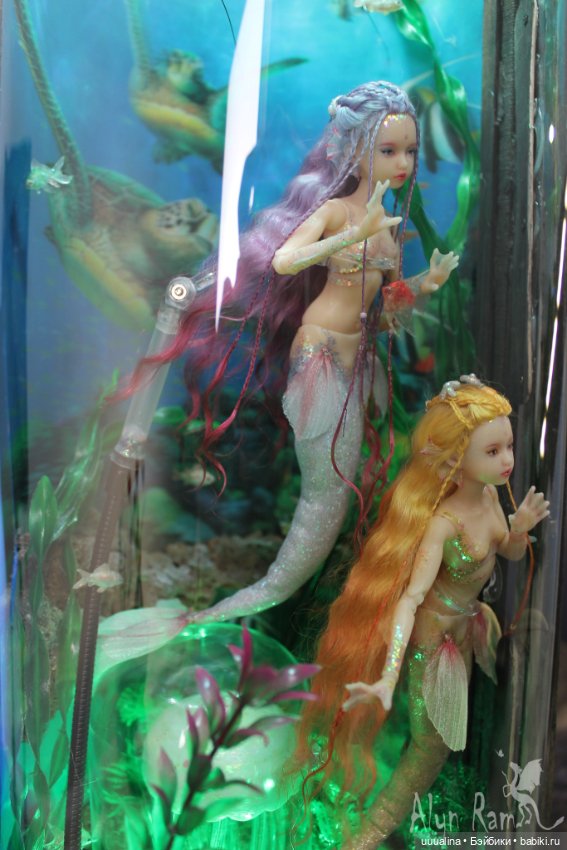 Русалочки в аквариуме. ООАК моего авторства
