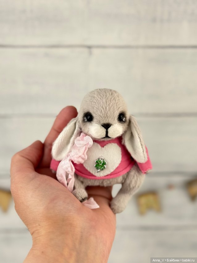 Тедди зайка Лили — Авторские мишки Тедди и друзья: фото (фото 3)