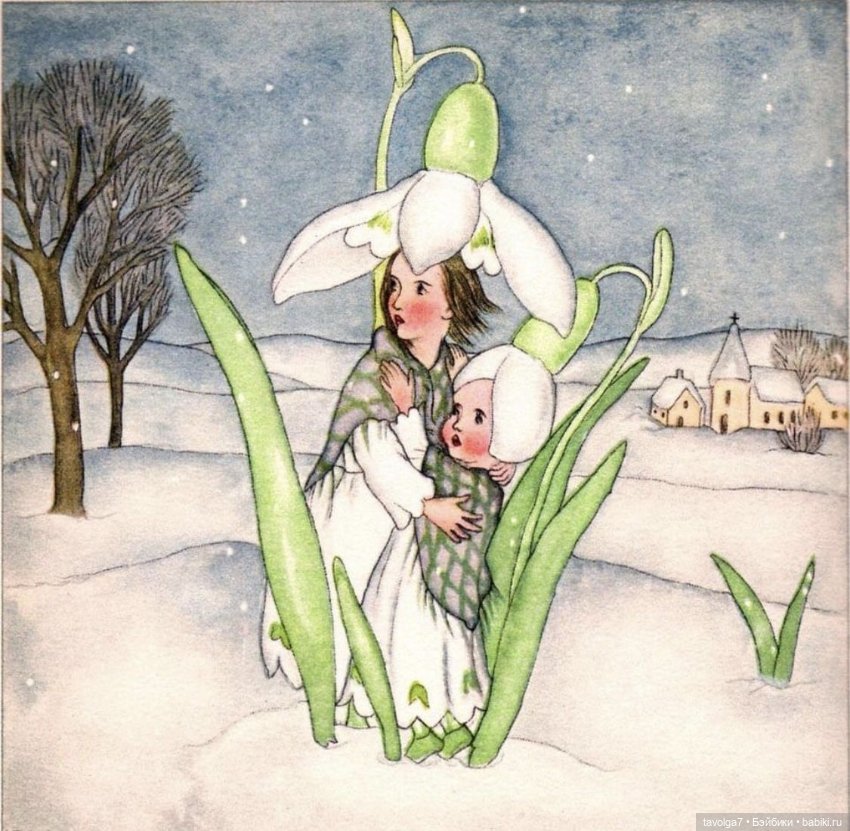 Подснежники - винтажное настроение