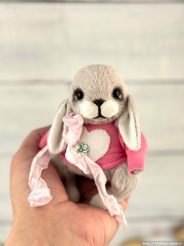 Тедди зайка Лили — Авторские мишки Тедди и друзья: фото (фото 4)