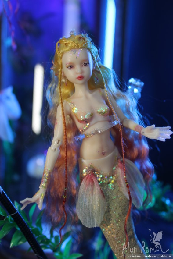 Русалочки в аквариуме. ООАК моего авторства (фото 2)