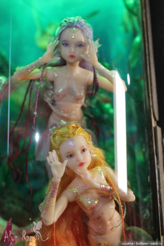 Русалочки в аквариуме. ООАК моего авторства