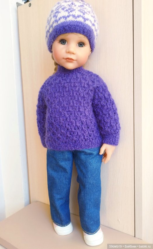 Ещё один вязаный комплект для любимой Алисы ГОТЦ