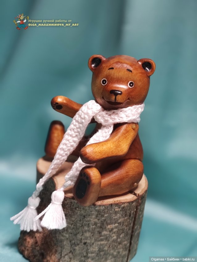 Мишка провожает зиму!! 🐻 — Авторские игрушки из дерева: резьба (фото 7)