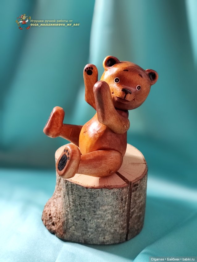 Мишка провожает зиму!! 🐻 — Авторские игрушки из дерева: резьба