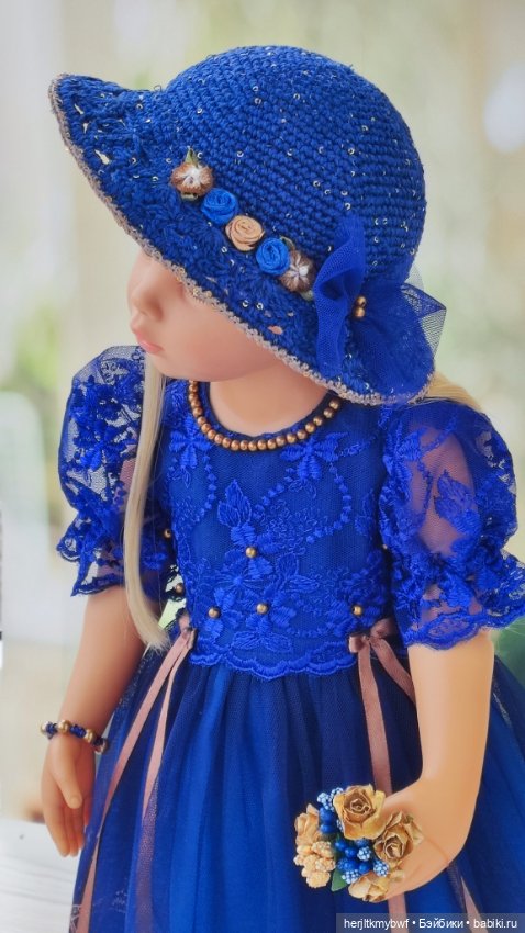 Королевский синий. Платье для Готц (фото 8)