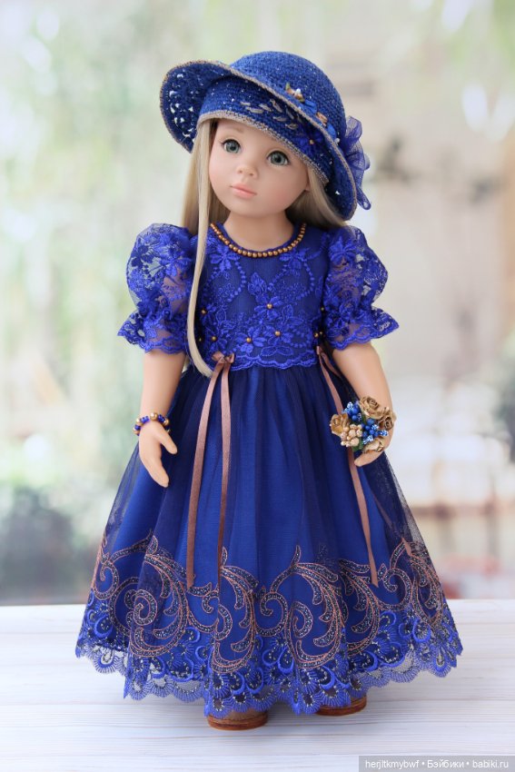 Королевский синий. Платье для Готц (фото 7)