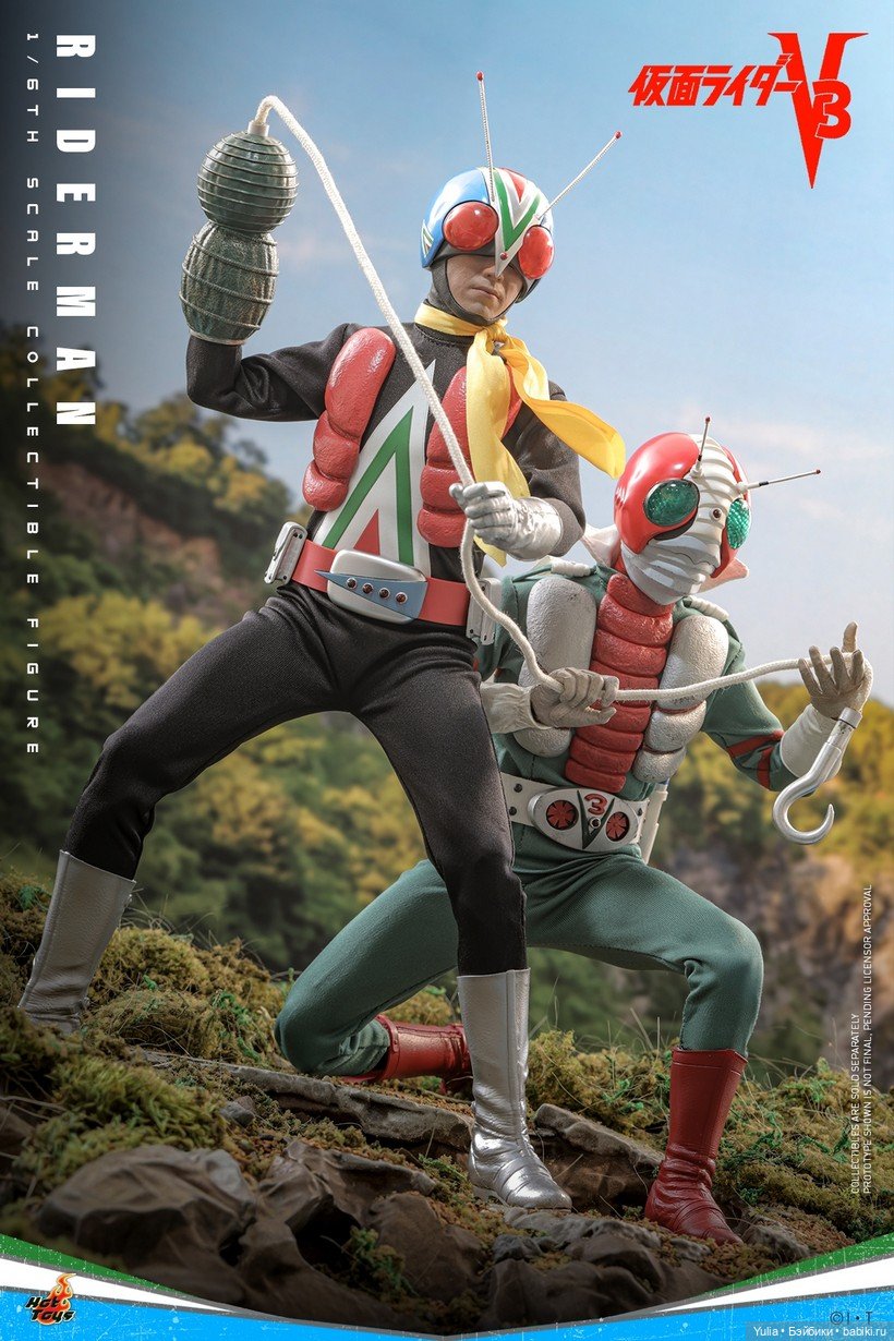 Легендарный Riderman от Hot Toys: анонс фигурки 1/6 по сериалу Kamen Rider V3 (фото 7)