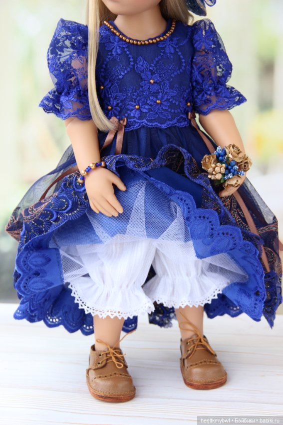 Королевский синий. Платье для Готц (фото 5)