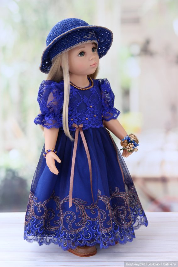 Королевский синий. Платье для Готц (фото 2)