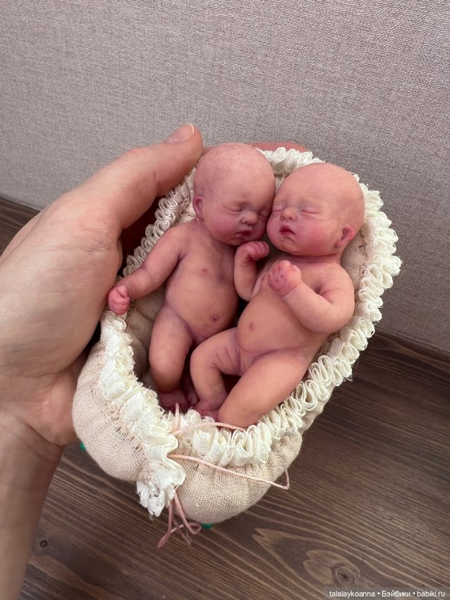 Зефирные девочки 9см — Авторские куклы из силикона: реалистичные