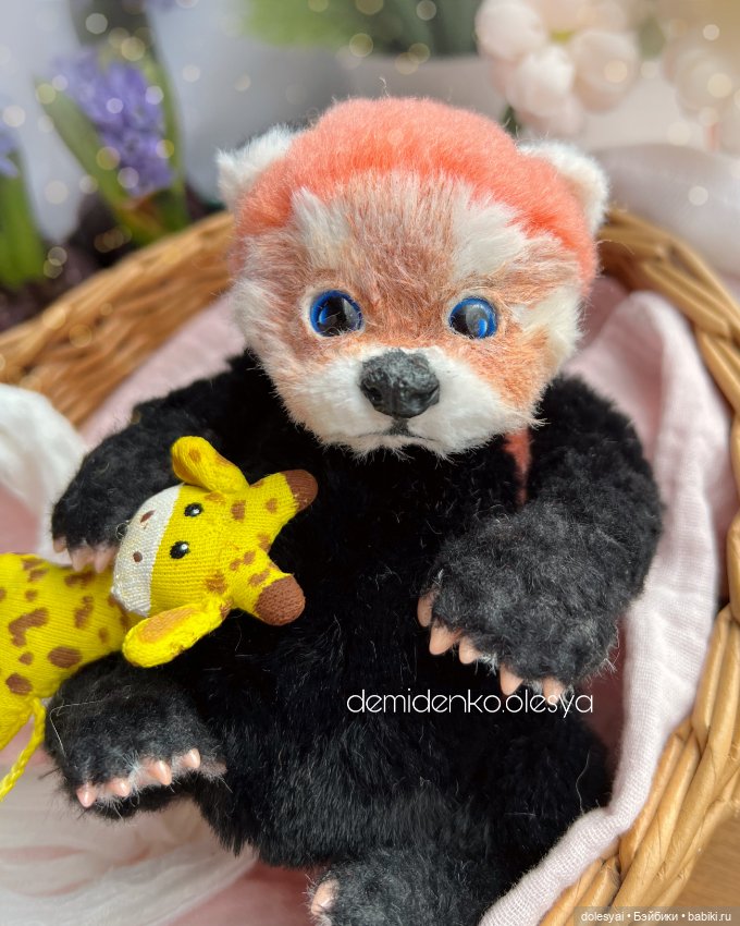 Красная панда Агустус 😍 — Игрушки в смешанной технике (мех и глина): Арт (фото 5)