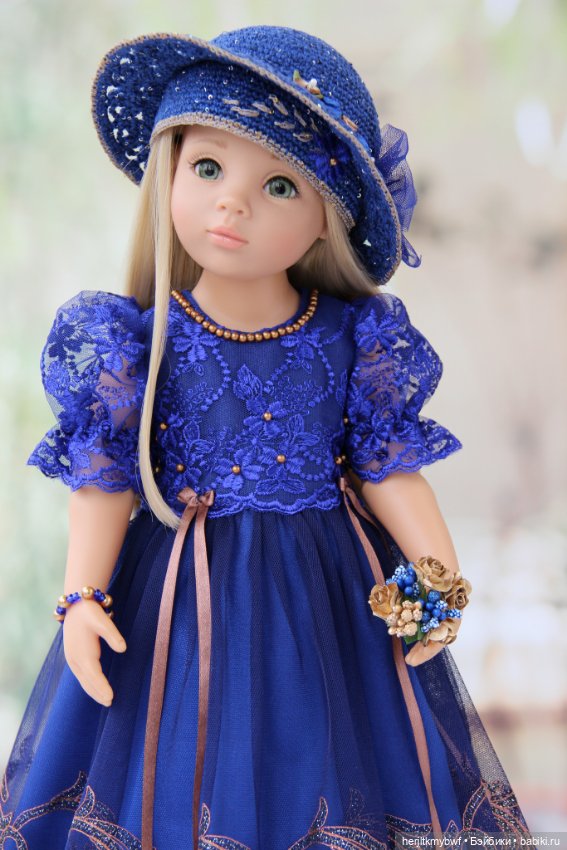 Королевский синий. Платье для Готц (фото 3)