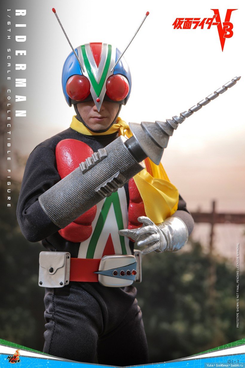 Легендарный Riderman от Hot Toys: анонс фигурки 1/6 по сериалу Kamen Rider V3 (фото 3)