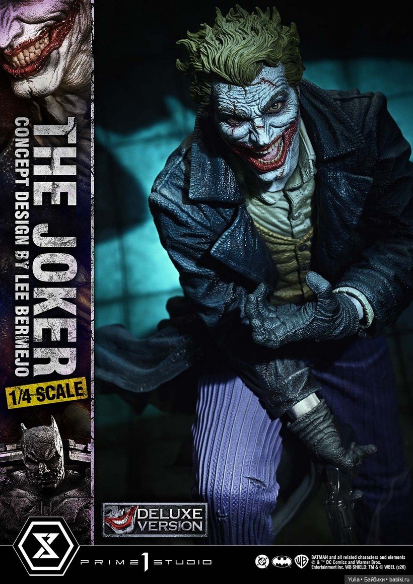 Безумие от Prime 1 Studio: Анонс новой статуи Джокера 1/4 по мотивам комиксов Batman