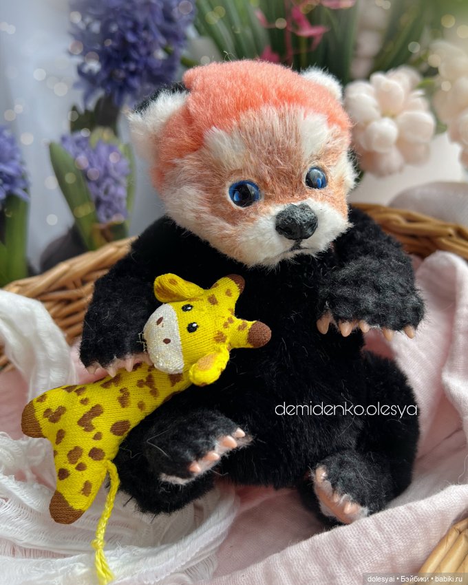 Красная панда Агустус 😍 — Игрушки в смешанной технике (мех и глина): Арт (фото 6)
