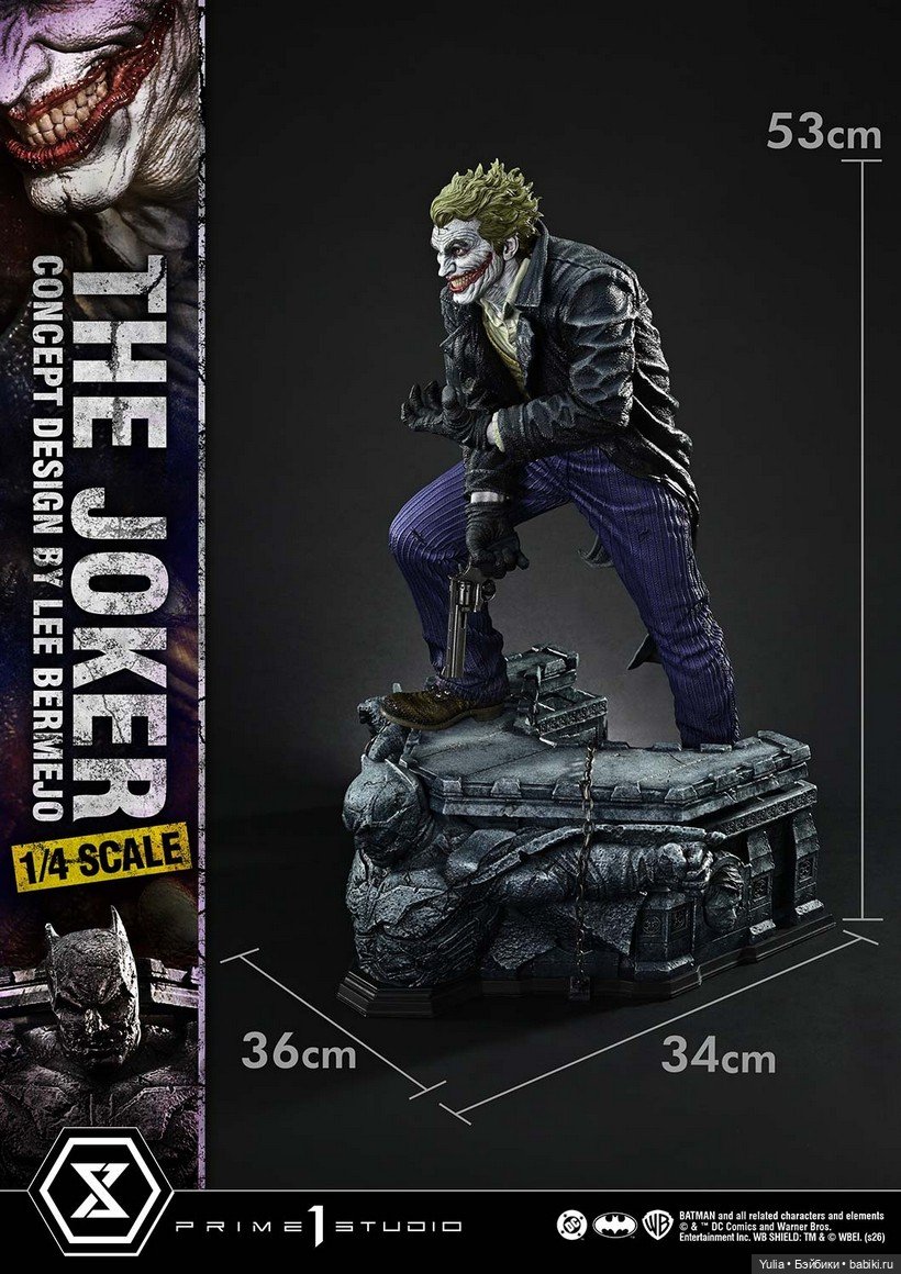 Безумие от Prime 1 Studio: Анонс новой статуи Джокера 1/4 по мотивам комиксов Batman (фото 3)