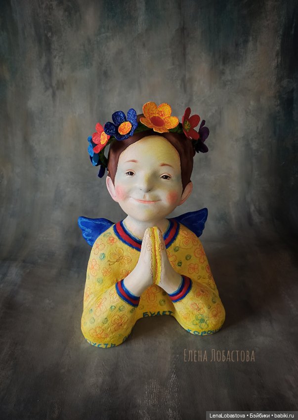 Ангел ангел хранитель интерьерная кукла скульптура