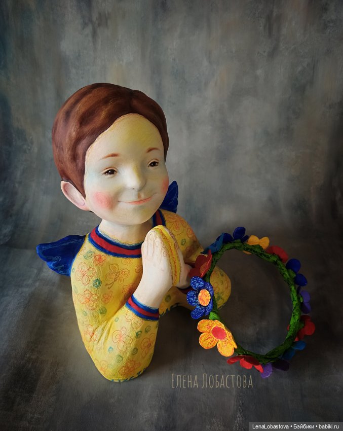 Ангел ангел хранитель интерьерная кукла скульптура