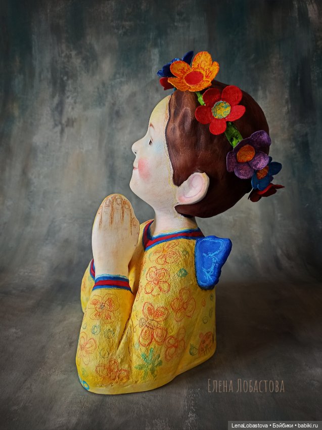 Ангел ангел хранитель интерьерная кукла скульптура (фото 10)