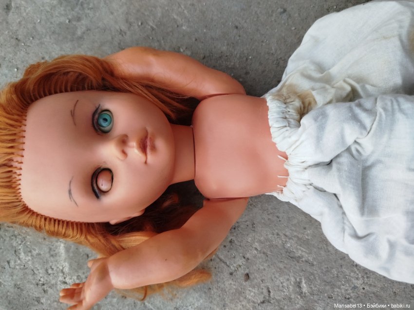 Находка)рыжая гдрочка) — Реставрация антикварных кукол: ремонт фарфора (фото 4)