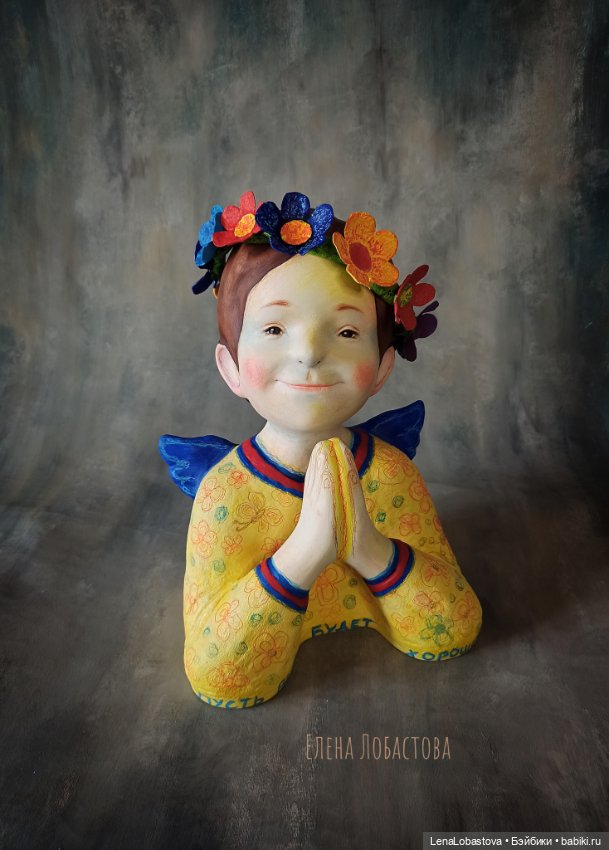 Ангел ангел хранитель интерьерная кукла скульптура (фото 6)