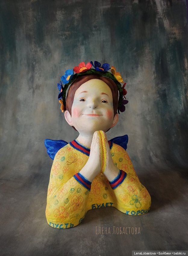 Ангел ангел хранитель интерьерная кукла скульптура