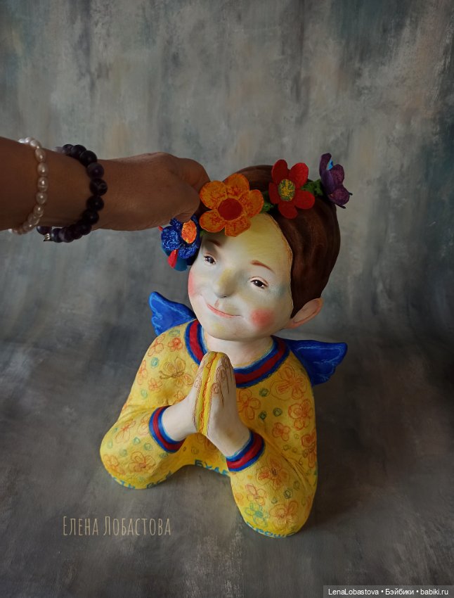 Ангел ангел хранитель интерьерная кукла скульптура