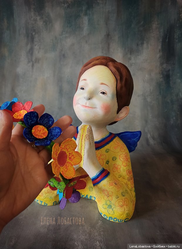 Ангел ангел хранитель интерьерная кукла скульптура (фото 5)