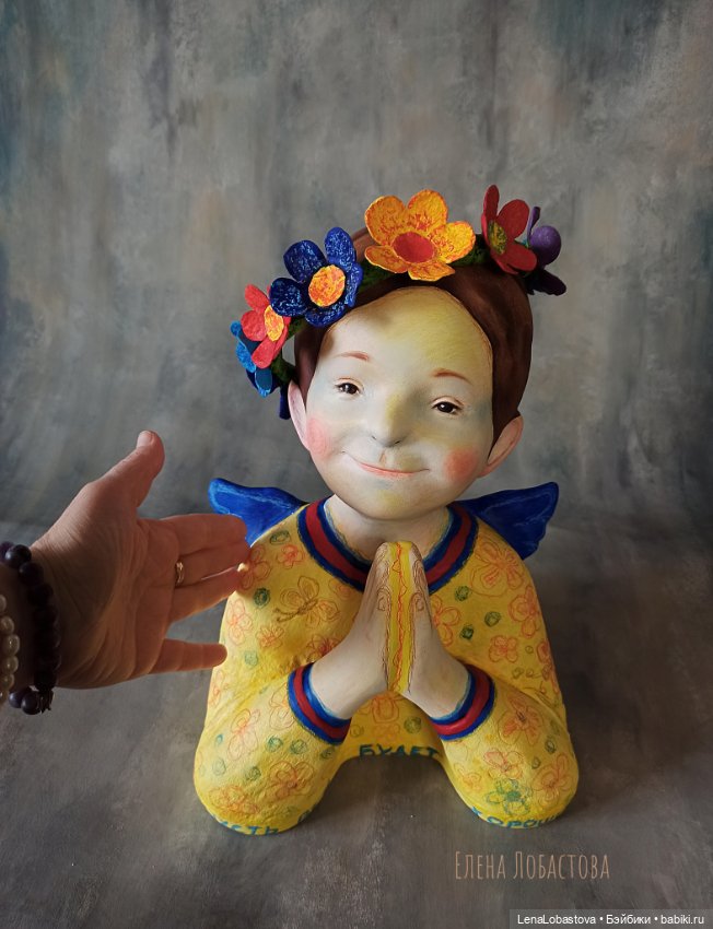 Ангел ангел хранитель интерьерная кукла скульптура