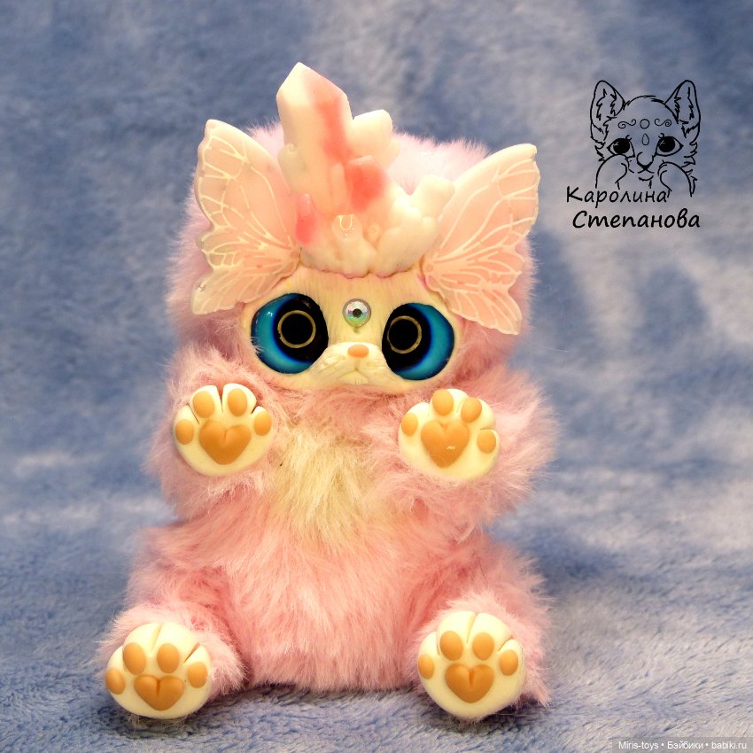 Хрустальный Ниппи — Игрушки в смешанной технике (мех и глина): Арт (фото 6)