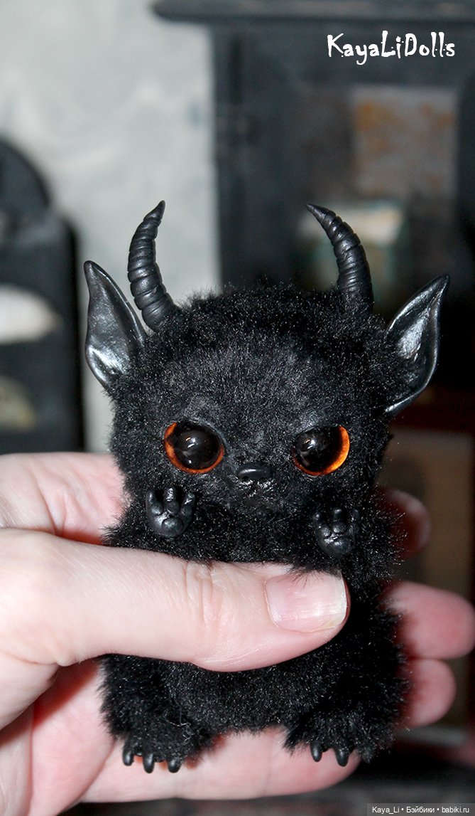 Котик готов — Игрушки в смешанной технике (мех и глина): Арт (фото 4)