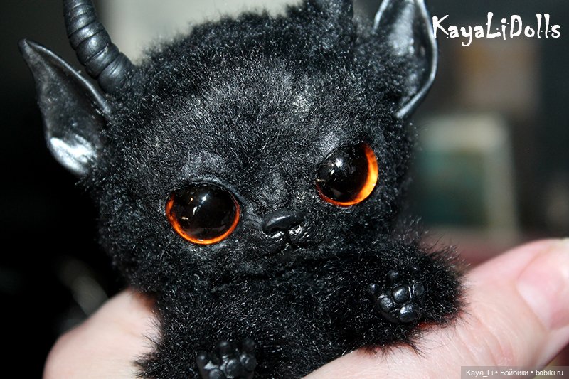 Котик готов — Игрушки в смешанной технике (мех и глина): Арт (фото 5)