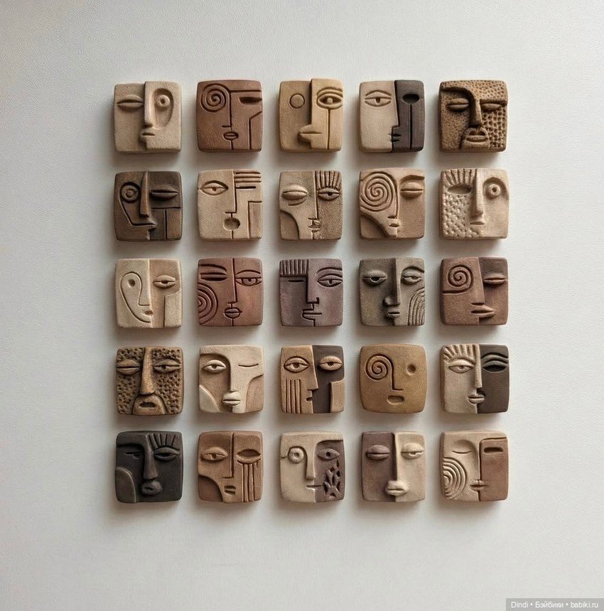 Магия формы: Современные скульптурные панно из глины и папье-маше (фото 2)