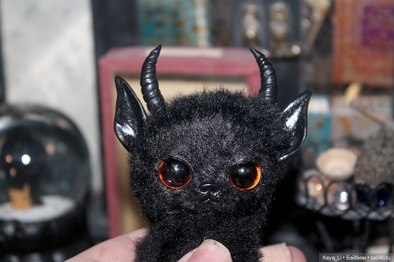 Котик готов — Игрушки в смешанной технике (мех и глина): Арт (фото 8)