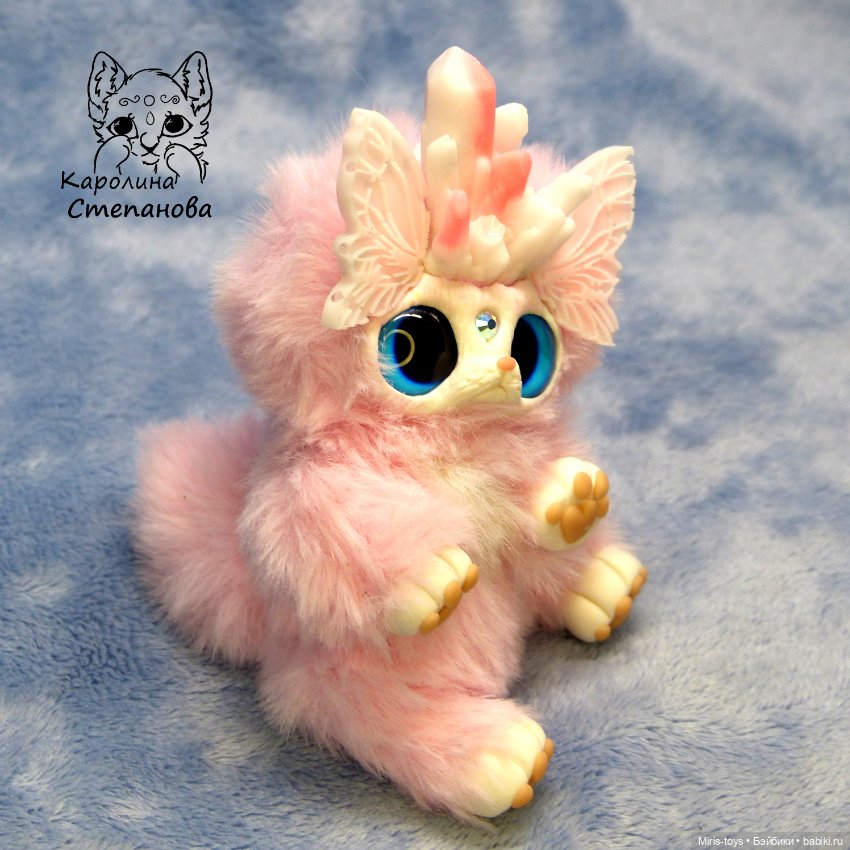 Хрустальный Ниппи — Игрушки в смешанной технике (мех и глина): Арт
