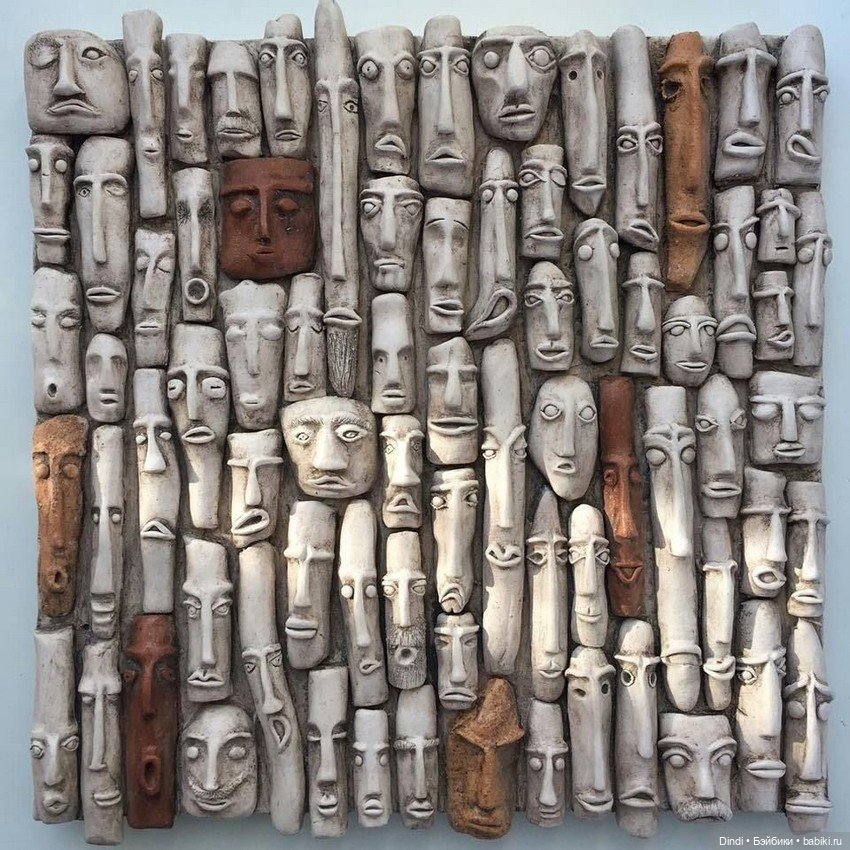 Магия формы: Современные скульптурные панно из глины и папье-маше (фото 9)