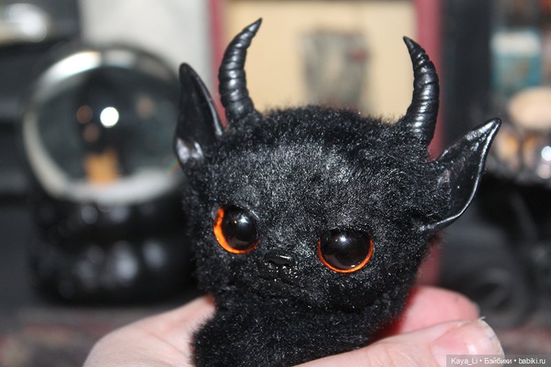 Котик готов — Игрушки в смешанной технике (мех и глина): Арт (фото 9)