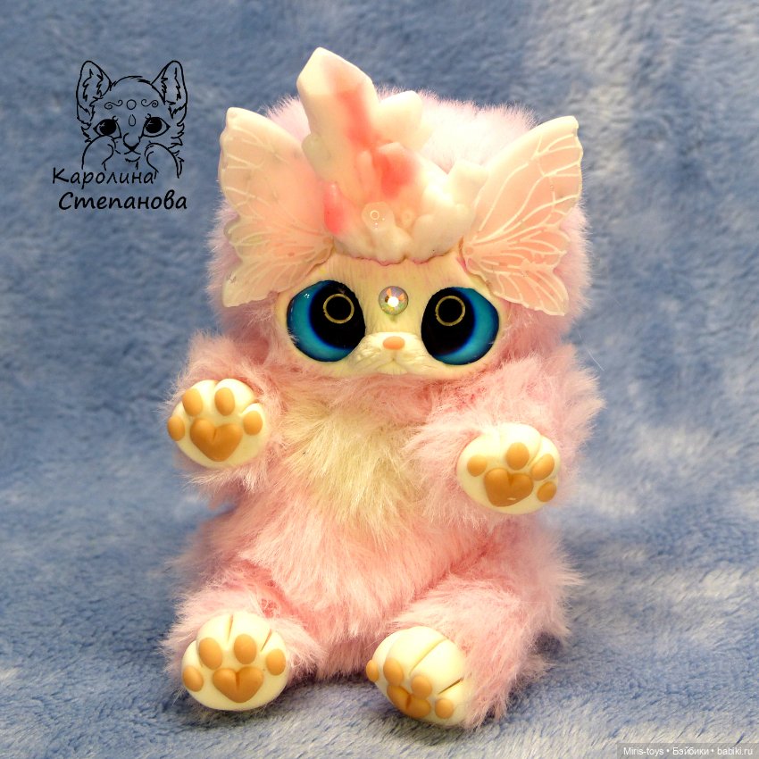 Хрустальный Ниппи — Игрушки в смешанной технике (мех и глина): Арт (фото 5)