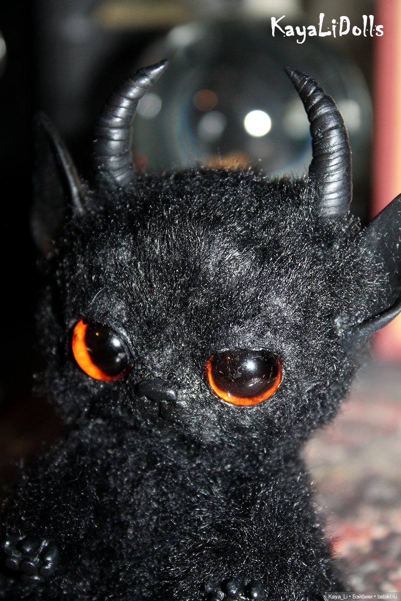 Котик готов — Игрушки в смешанной технике (мех и глина): Арт (фото 3)