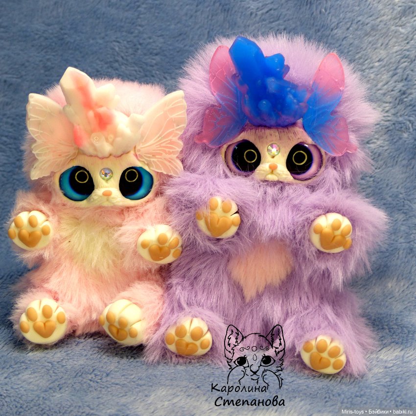 Хрустальный Ниппи — Игрушки в смешанной технике (мех и глина): Арт (фото 2)