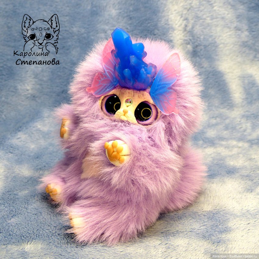 Хрустальный Ниппи — Игрушки в смешанной технике (мех и глина): Арт