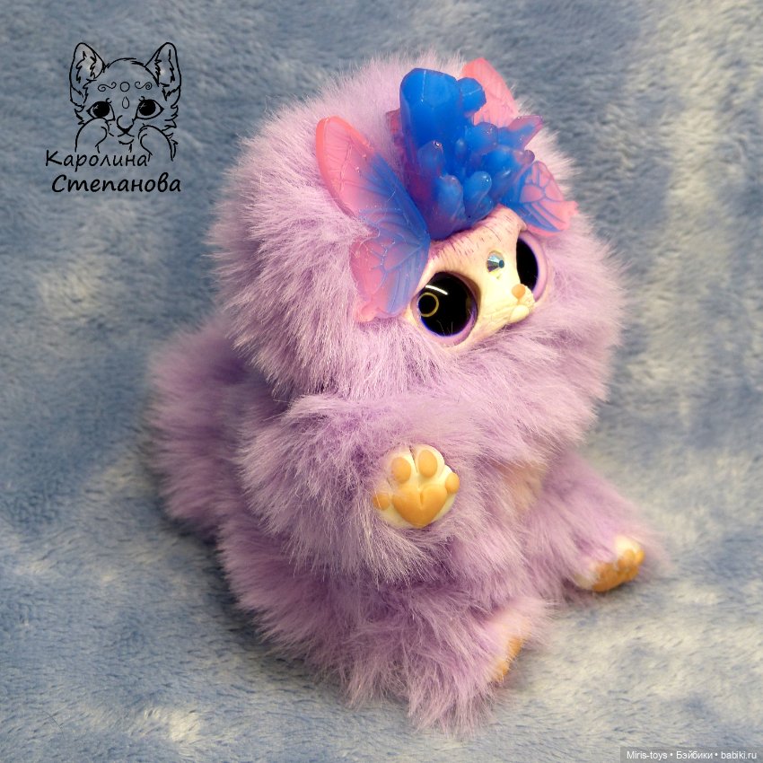 Хрустальный Ниппи — Игрушки в смешанной технике (мех и глина): Арт