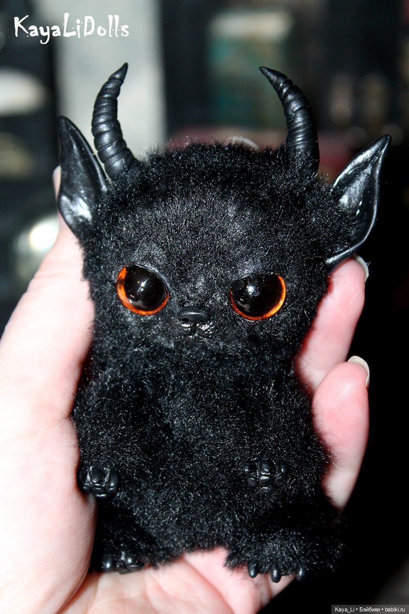 Котик готов — Игрушки в смешанной технике (мех и глина): Арт (фото 6)