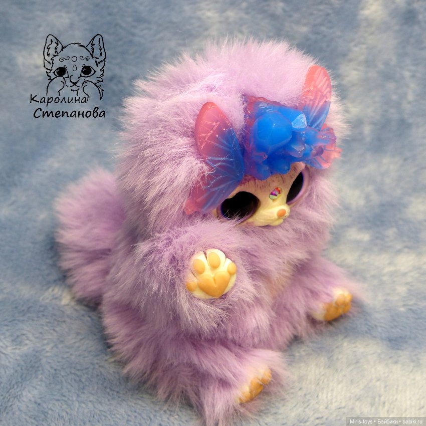 Хрустальный Ниппи — Игрушки в смешанной технике (мех и глина): Арт