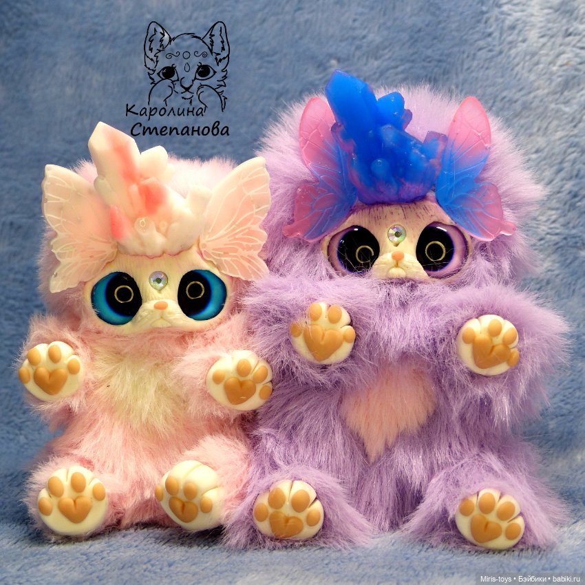 Хрустальный Ниппи — Игрушки в смешанной технике (мех и глина): Арт (фото 3)